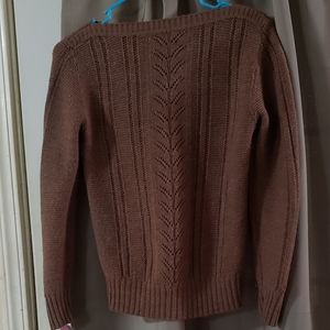 Brown knit sweater